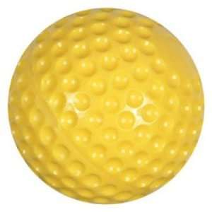  Dimple Molded Baseball in Yellow   Set of 12 Sports 