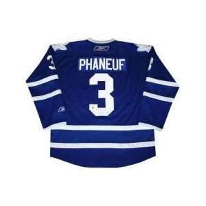 Dion Phaneuf Autographed/Hand Signed Pro Jersey (Tor)