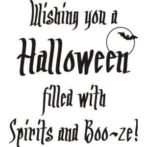  Halloween Spirits and Booze Greeting By DRS Designs Arts 