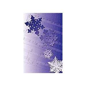  Recital Program Blank #45 Snowflakes (Pack of 25 