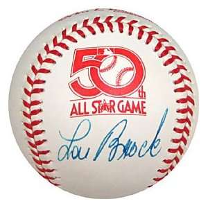  Lou Brock Autographed / Signed 1979 All Star Baseball 