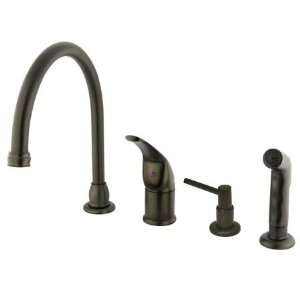   Kitchen Faucet with Soap Dispenser, Oil Rubbed Bron