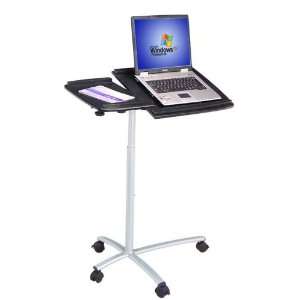   Ergonomic Adjustable Computer Cart Desk Graphite