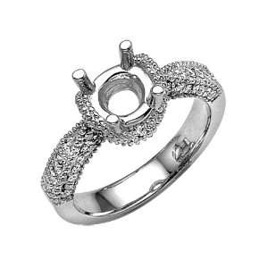  0.45 cttw Round Diamonds Engagement Ring in Platinum 950 