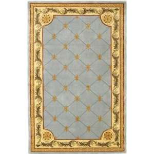 KAS   Jewel   305 Fleur De Lis Area Rug   96 x 136   Wedgewood 