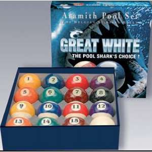  Aramith Great White Shark Ball Set w/ Free Ball Cleaner 