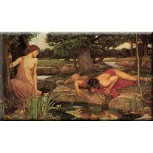  Echo and Narcissus 30x18 Streched Canvas Art by Waterhouse 