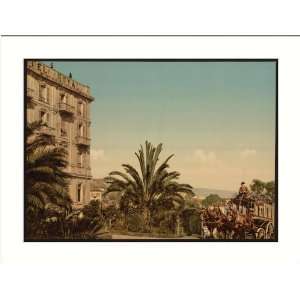 The royal hotel with gardens San Remo Riviera , c. 1890s, (L) Library 