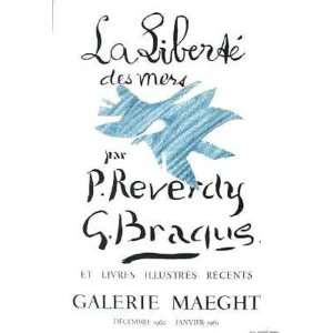  Expo la Liberte des Mers by Georges Braque, 17x25