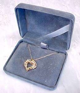 Diamond Accented 14K Solid Yellow Gold Pendant Necklace ~ In NEW 