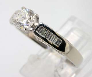 10000 QUALITY VVS DIAMOND 18K WHITE GOLD ENGAGEMENT RING 1.02C  