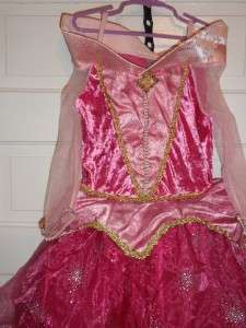 Disney Parks Authentic Sleeping Beauty Aurora Dress Costume childs 