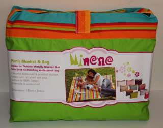The Picnic Blanket is available in Light BLUE , PINK and GREEN