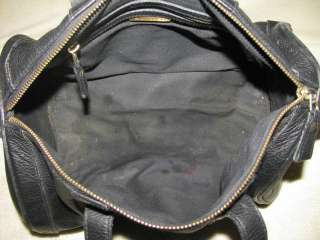Calvin Klein Black Leather Doctors Bag SHOULDER BAG Purse Handbag 