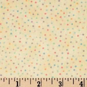    Wide Timeless Treasures Tiny Dots Pastel/Yellow Fabric By The Yard