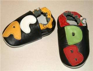 SOFT LEATHER BABY FIRST/Toddler SHOES ALPHABET/ABC  