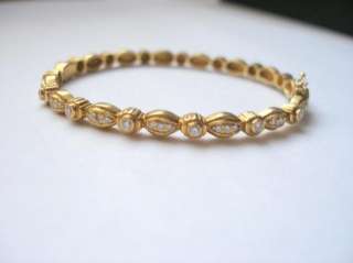 Estate Doris Panos 18k yellow gold diamond bracelet  