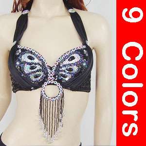 New belly dance costume bra Top paillette Beads Dbs  