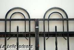 FRENCH ART DECO WROUGHT IRON GATE AND FENCING. WOW  