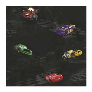   Disney Kids DK6118 Cars Racing Wallpaper, Black