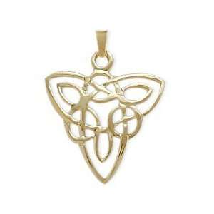   10 Karat Yellow Gold Celtic Style Knot Pendant with 20 chain Jewelry