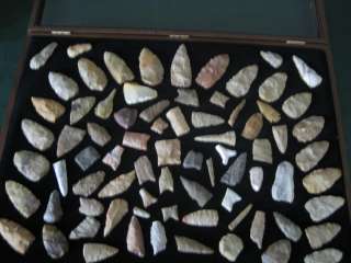 GREAT 80 PIECE OLIVE BRANCH DALTON COLLECTION INDIAN ARROWHEAD INDIAN 
