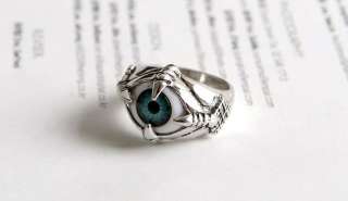 NEW MONSTER BLUE ORANGE EYE MENS & WOMENS FASHION RING TB362  
