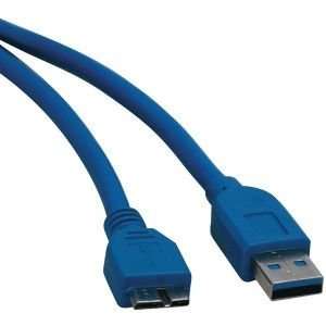  TRIPP LITE U326 003 A MALE TO MICRO B MALE USB 3.0 CABLE 