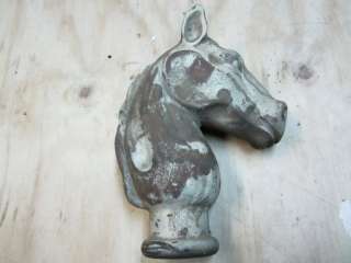 ANTIQUE HORSE HITCHING POST CAST IRON 10  