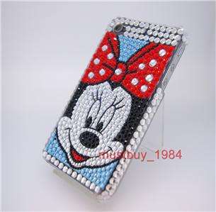 Minnie Mouse Bling Hard Case Cover For iPhone 4+ Mirror  
