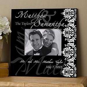  Personalized 5 x 7 Wedding Picture Frames   Wedding Couple 