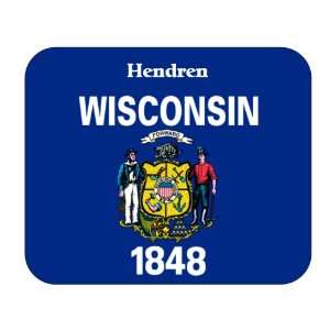  US State Flag   Hendren, Wisconsin (WI) Mouse Pad 