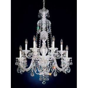  Sterling Colored Crystal Chandelier