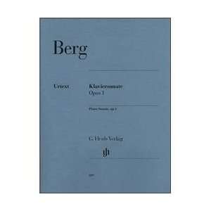  G. Henle Verlag Piano Sonata Op. 1 By Berg / Scheideler 