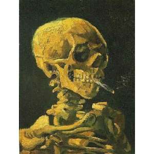Hand Made Oil Reproduction   Vincent Van Gogh   24 x 32 inches   Skull 