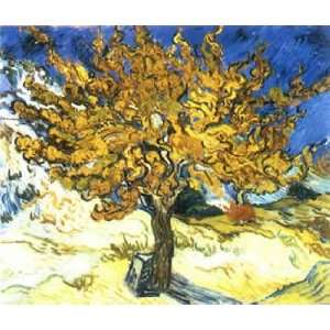 Vincent Van Gogh 24W by 20H  The Mulberry Tree CANVAS Edge #3 3/4 