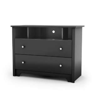  Vito Collection Tv Stand/Storage Unit in Solid Black 
