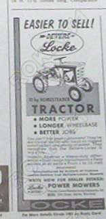 1964 Devere Locke Homesteader Tractor AD  