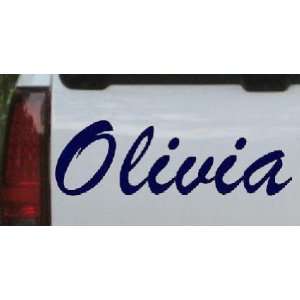  Navy 18in X 6.0in    Olivia Car Window Wall Laptop Decal 
