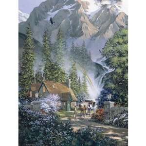  Mountain Hideaway   500 Piece Puzzle Toys & Games