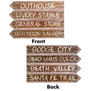  Western Sign Cutouts (4 count)