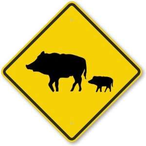  Pig Crossing High Intensity Grade Sign, 24 x 24 Office 