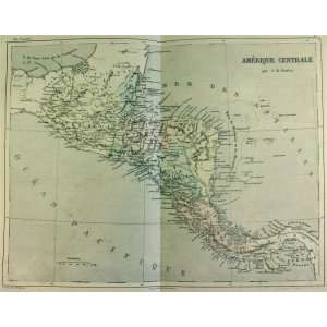  Dufour map of Central America (1854)