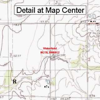  USGS Topographic Quadrangle Map   Wakefield, Illinois 