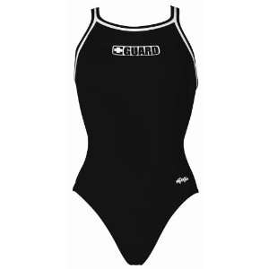  Dolfin Swimwear Guard Swimsuit With DBX Back GUARD BLACK 