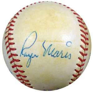  Roger Maris & Mickey Mantle Autographed AL Baseball PSA 