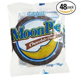 Chattanooga Bakery MoonPies, Single Decker Chocolate, 2 Ounce Pies 