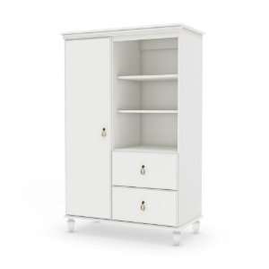  South Shore Moonlight Collection Door Chest, Pure White 