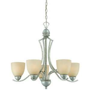   Collection 5 Light Chandelier, Moonlight Silver
