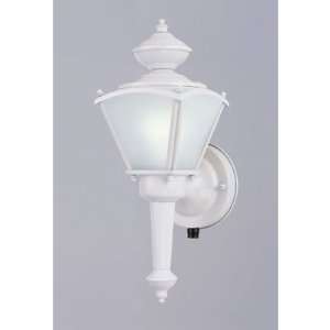 Westinghouse 64505 One Light Outdoor Upward Wall Sconce, White with 
